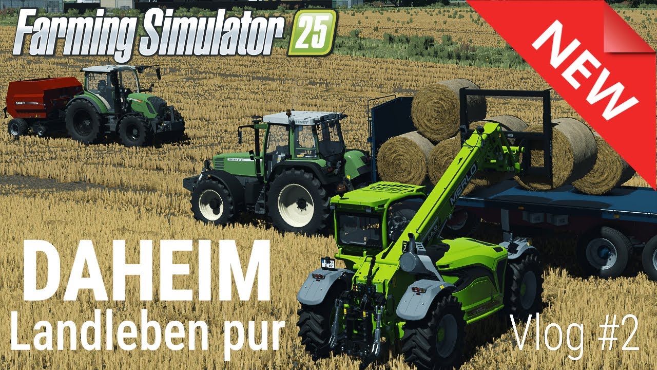 LS25 Vlog#2🔥 Daheim! Landleben pur I Pressen, Laden und Fendt🚜Das Leben mit den Kühen 🐮🔥