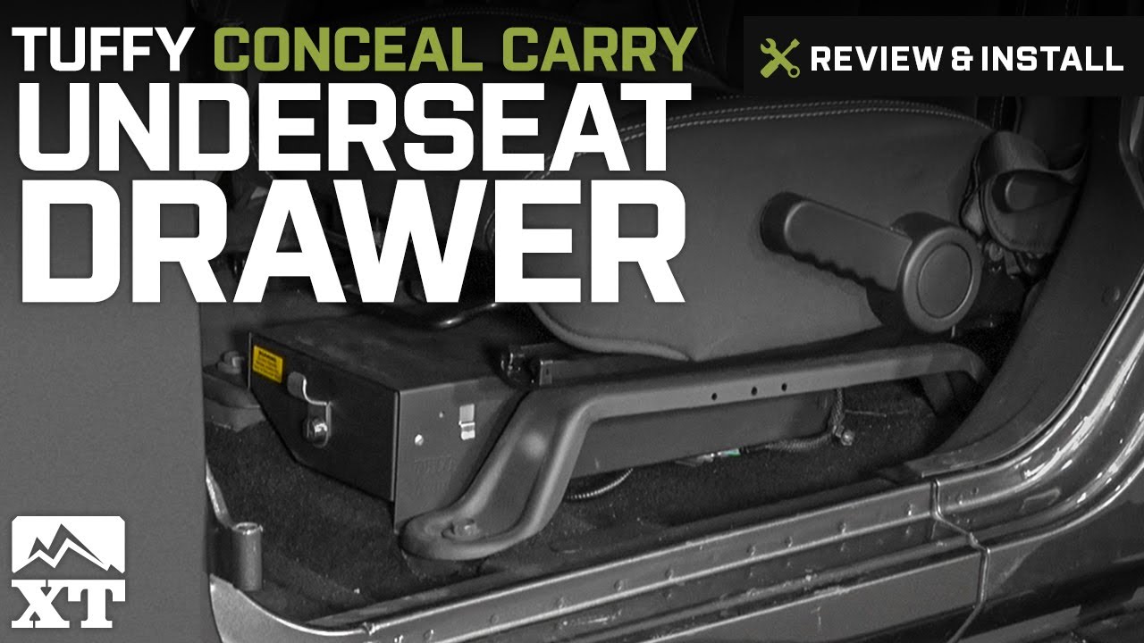 Jeep Wrangler Tuffy Conceal Carry Underseat Drawer (2007-2017 JK) Review & Install