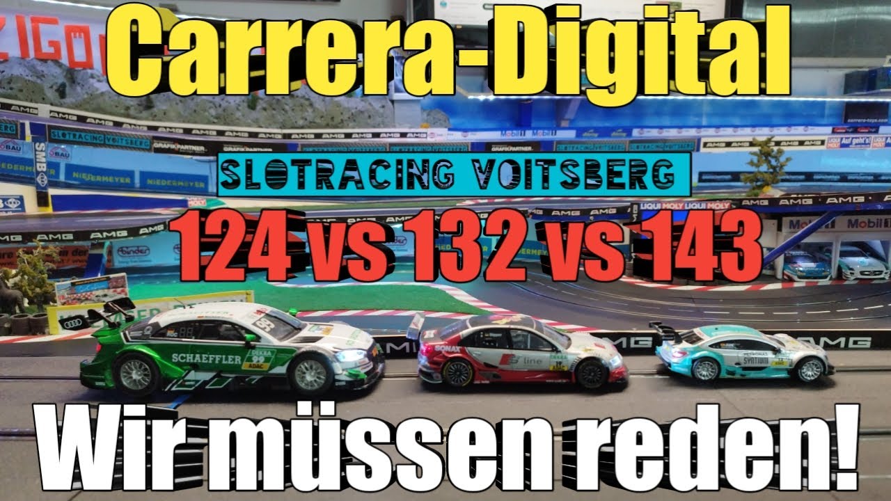 Carrera Digital 124 gegen 132 gegen 143 Der große Vergleich!!!