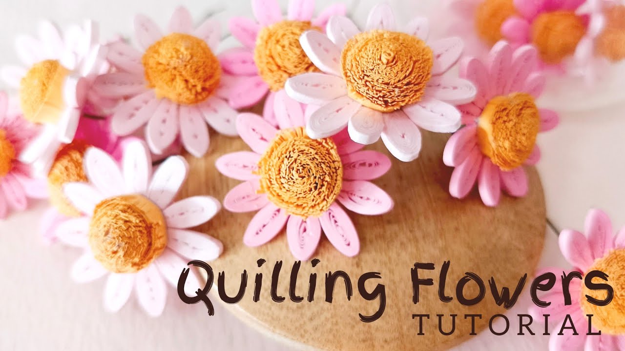DIY Quilling Flowers Tutorial for Beginners | Basic Paper Quilling