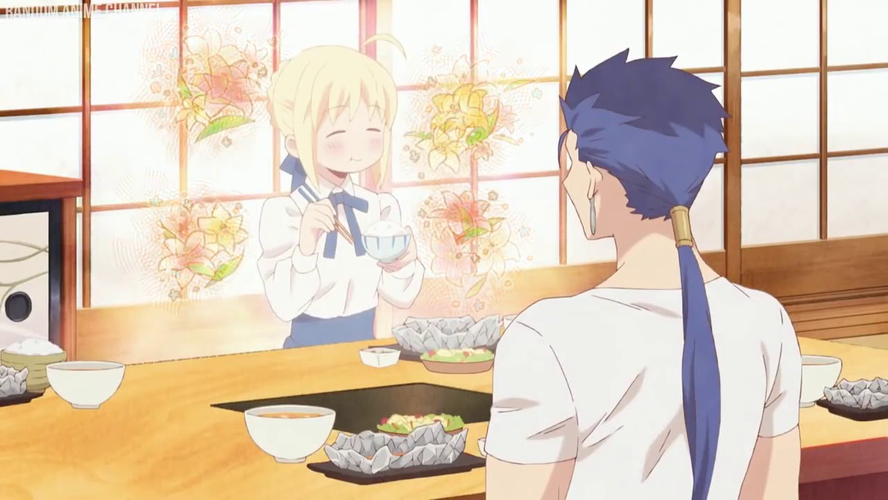 Emiya san Chi no Kyou no Gohan  Saber Enjoying Meal