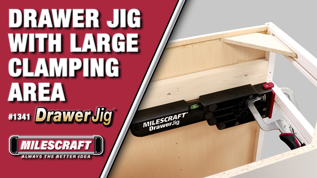 Milescraft #1341 DrawerJig™ Easily Install Drawer Slides for Cabinet Drawer Installation