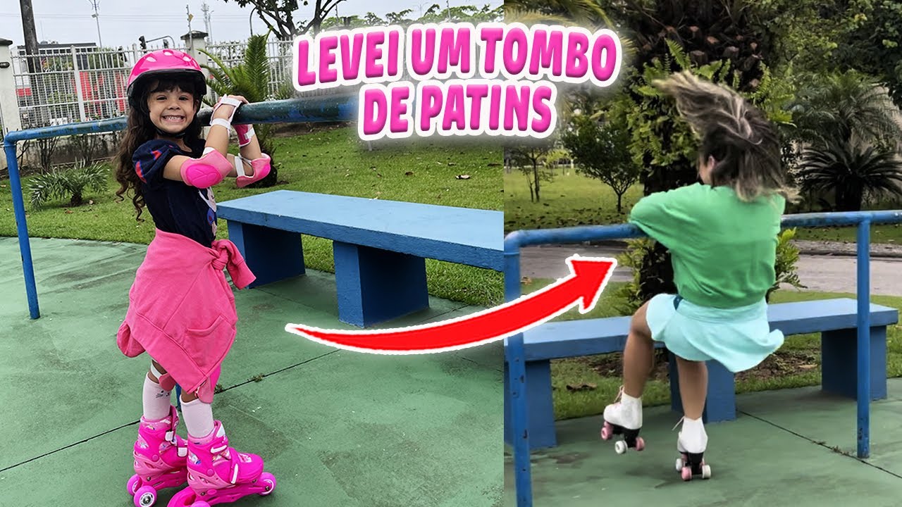 FUI ENSINAR MINHA FILHA A ANDAR DE PATINS E ME LASQUEI * Constrangida | Kathy Castricini