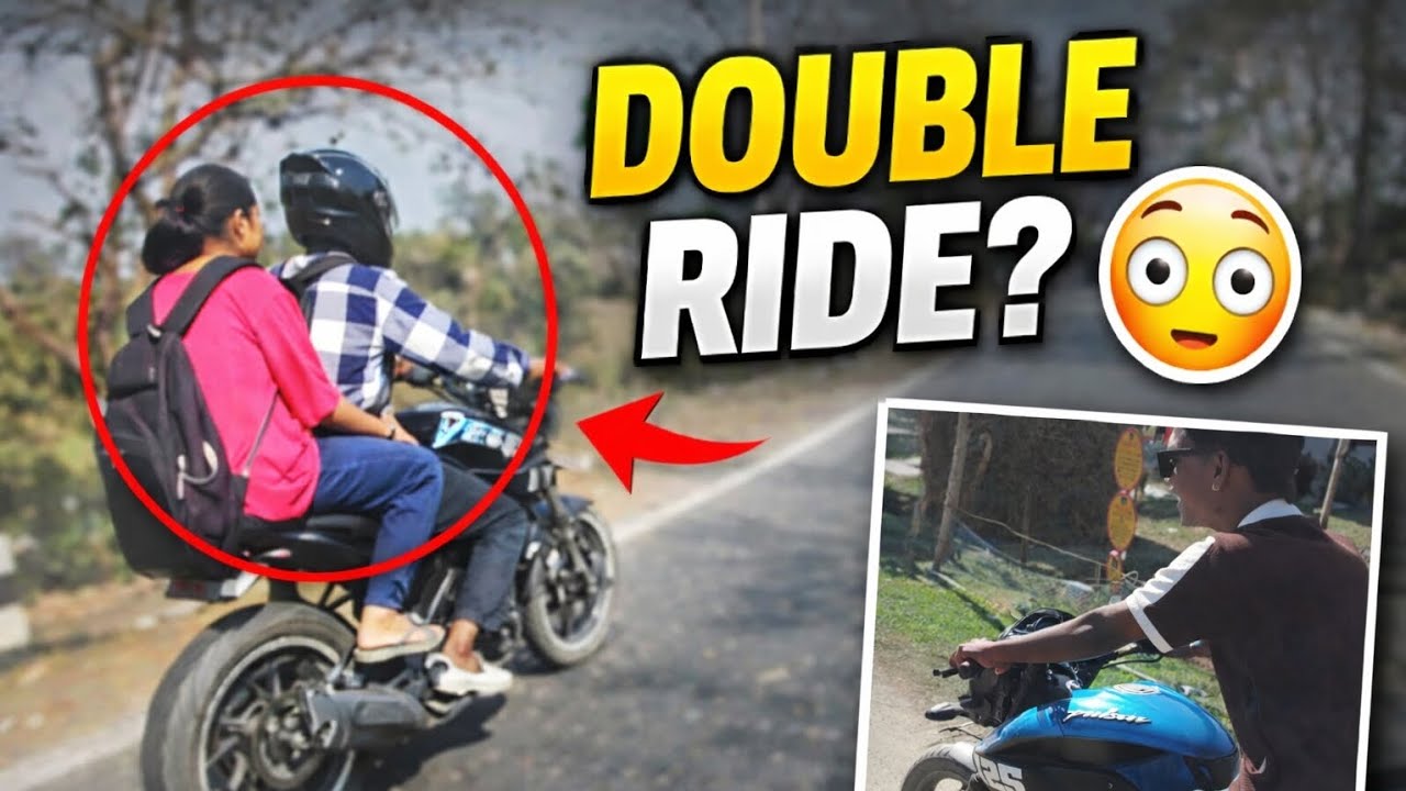 Double Ride on Indian Road 😳 | | Helmet Cam Vlog Day 7