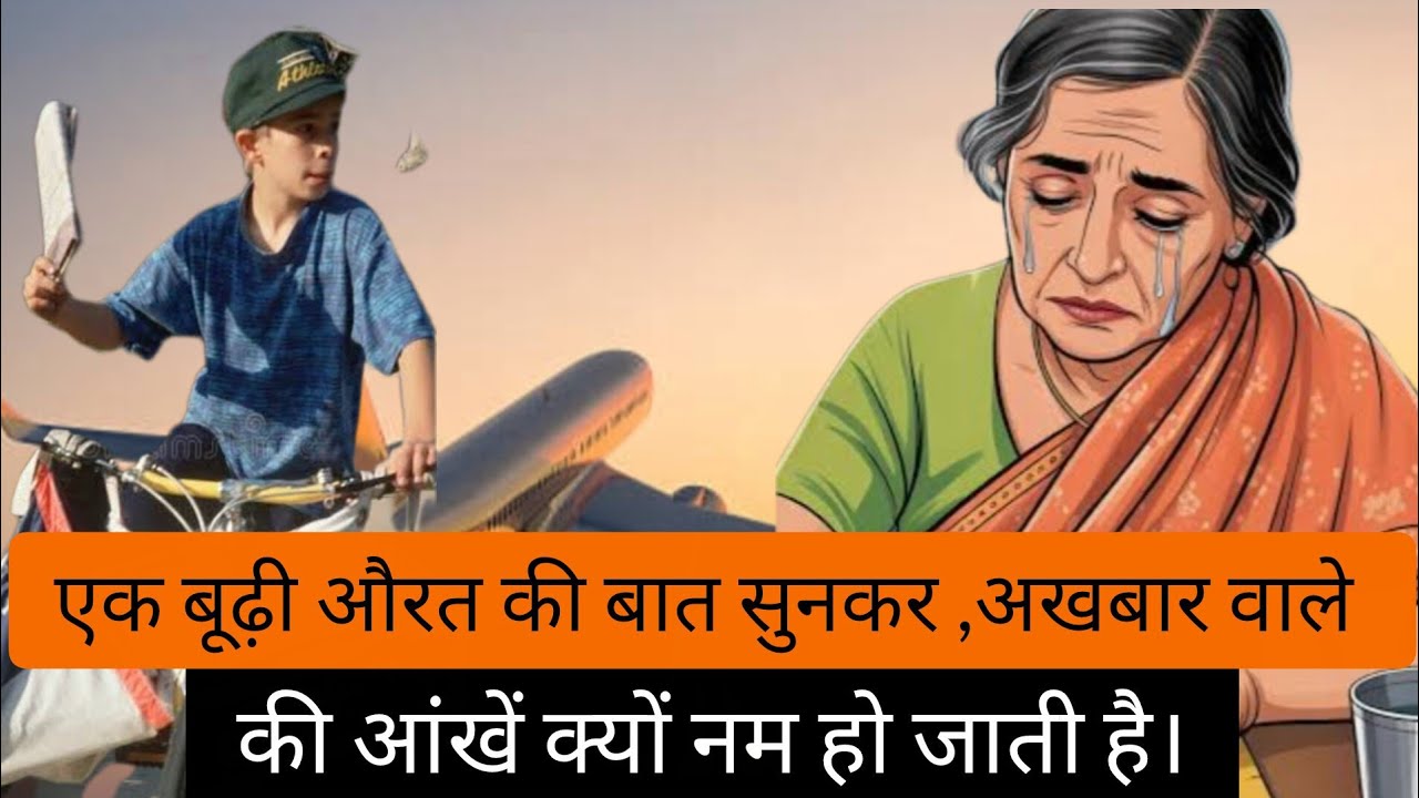 एक बूढ़ी औरत की बात सुनकर, अखबार वाले की आंखें क्यों नम हो जाती है।