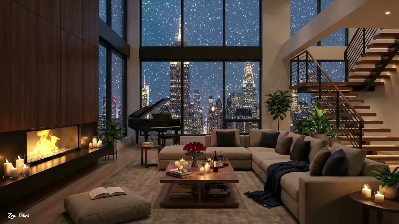 Inside the $60M NYC penthouse you’ll never want to leave 🥂 Piano Jazz