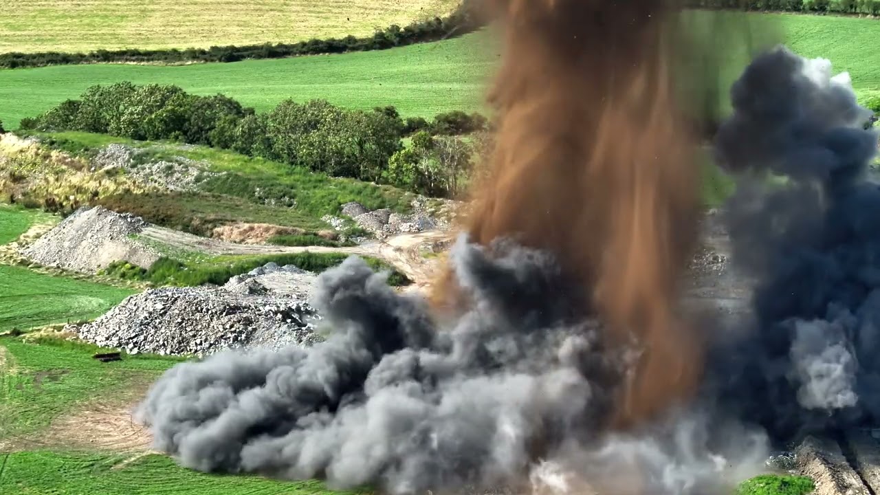 Controlled explosion of World War 2 bomb, Rivenwood, Newtownards