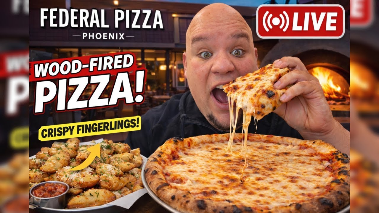 Прямая трансляция: Пробую пиццу Federal Pizza в Финиксе 🍕🔥 Пицца, приготовленная в дровяной печи,...