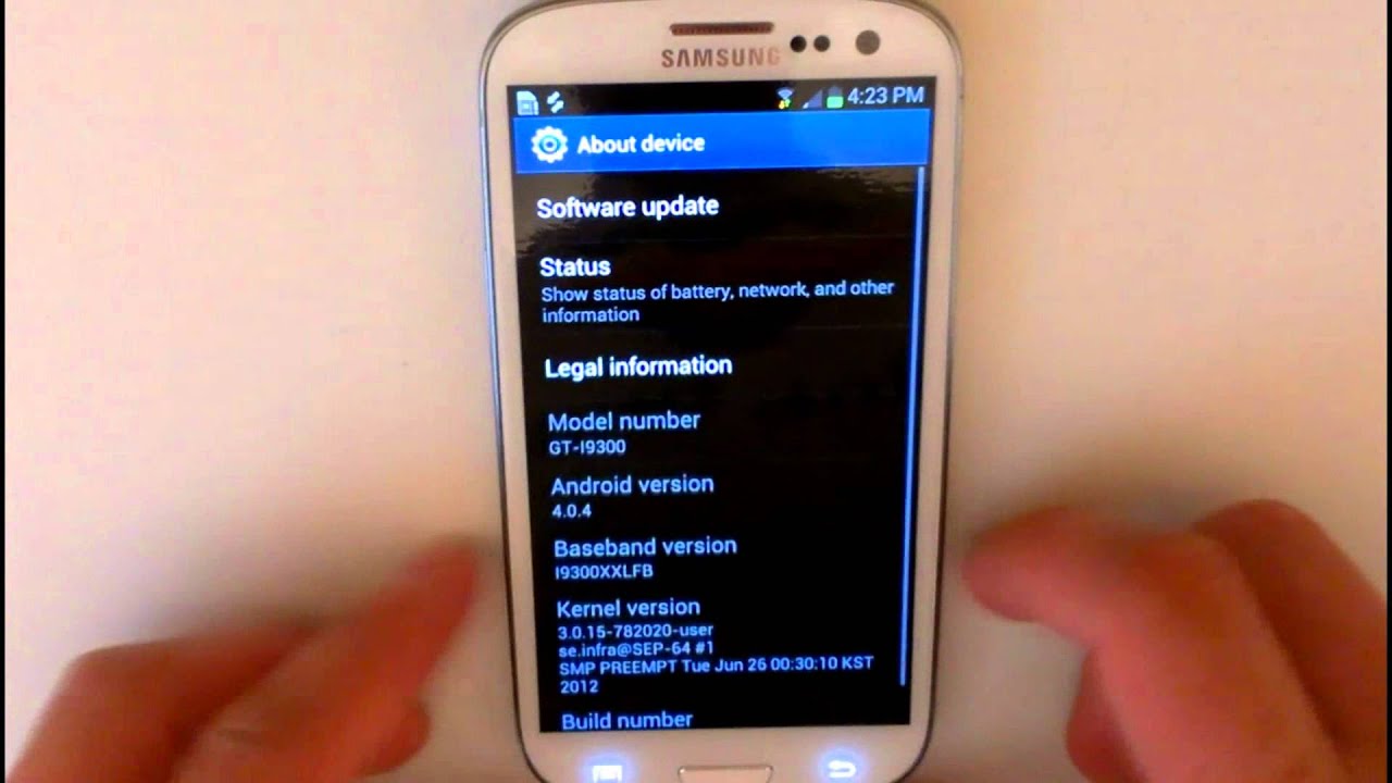 Samsung Galaxy S3 - Firmware update I9300XXLFB