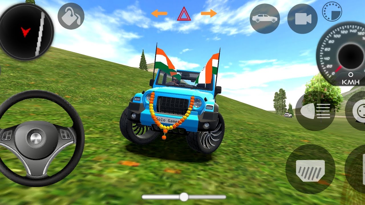 Modified Mahindra Thar 😈Games || Indian Sky Blue Thar (Gaadi Wala Games)🚘 || Solo Gaming 🎮 - #2026 