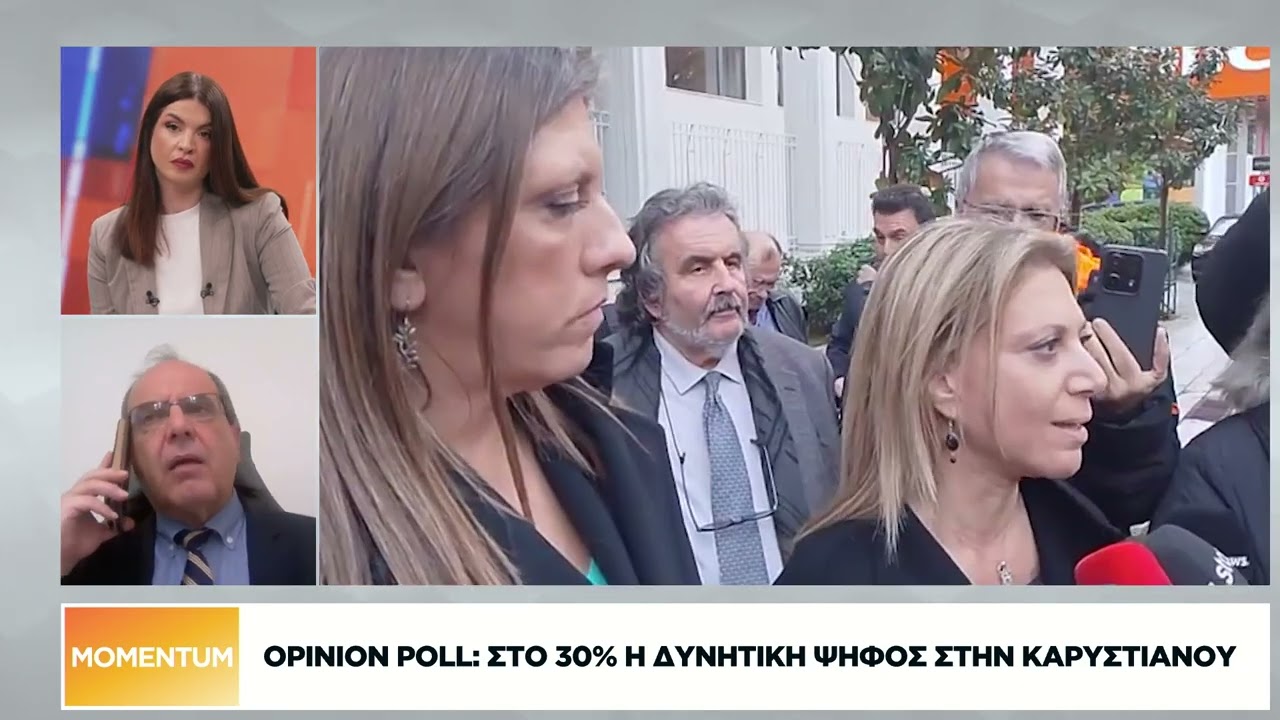 Opinion Poll: Ποια είναι η δυνητική ψήφος σε Καρυστιανού
