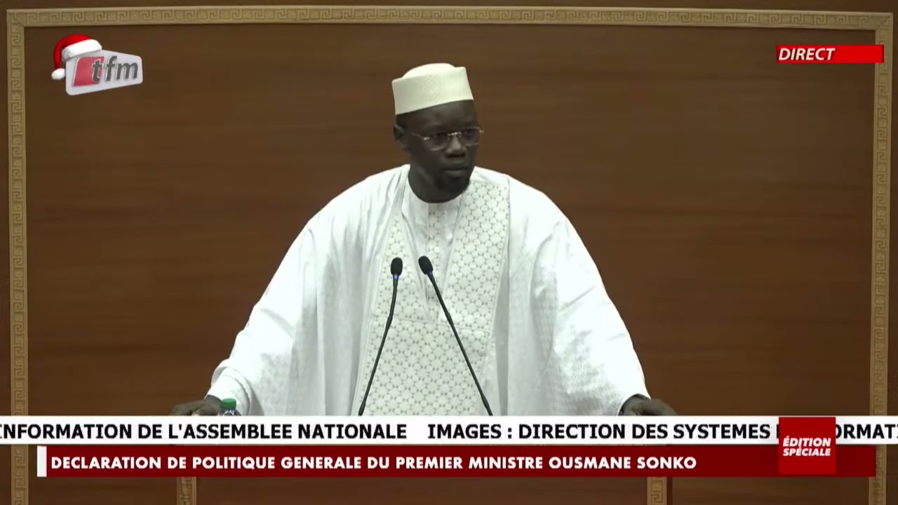 DPG - La r&eacute;ponse du premier ministre Ousmane SONKO aux d&eacute;put&eacute;s