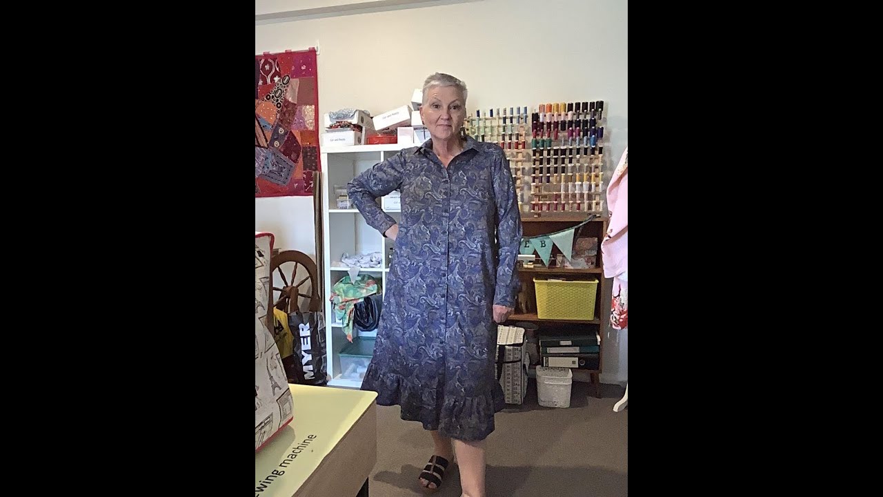 Aria Button Down Shirt Dress by Love Notions