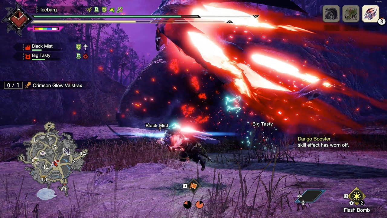 MH Rise: Sunbreak - Crimson Glow Valstrax Boss Fight l MR 70 Urgent Quest l Greatsword l 60 FPS