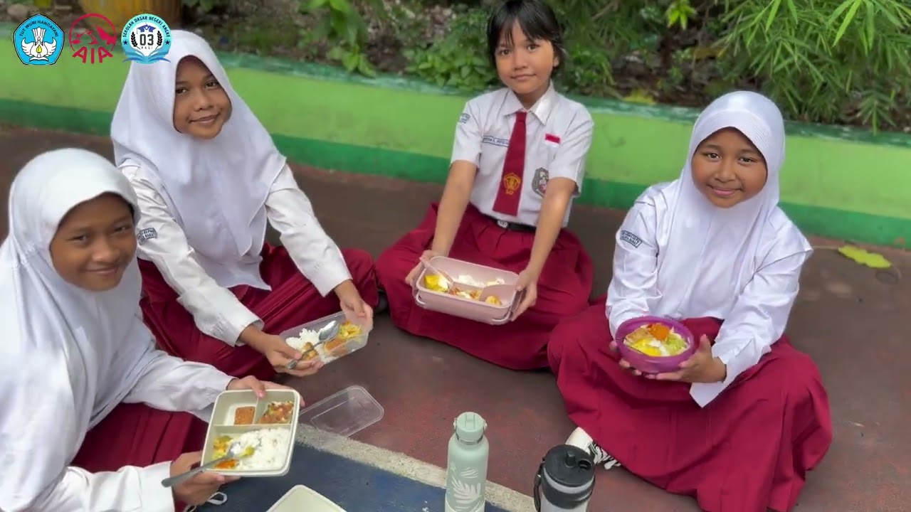 langkah langkah Proyek Makan Sehat Sdn Angke 03 Pagi (Kompetisi Sekolah Sehat AIA)
