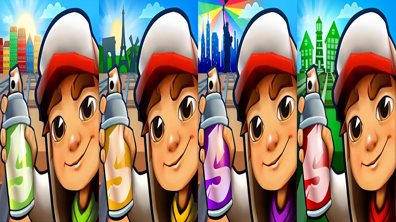 Subway Surfers : Copenhagen 2025 🆚 Paris 2024 🆚 New York 2023 🆚 Iceland 2022 