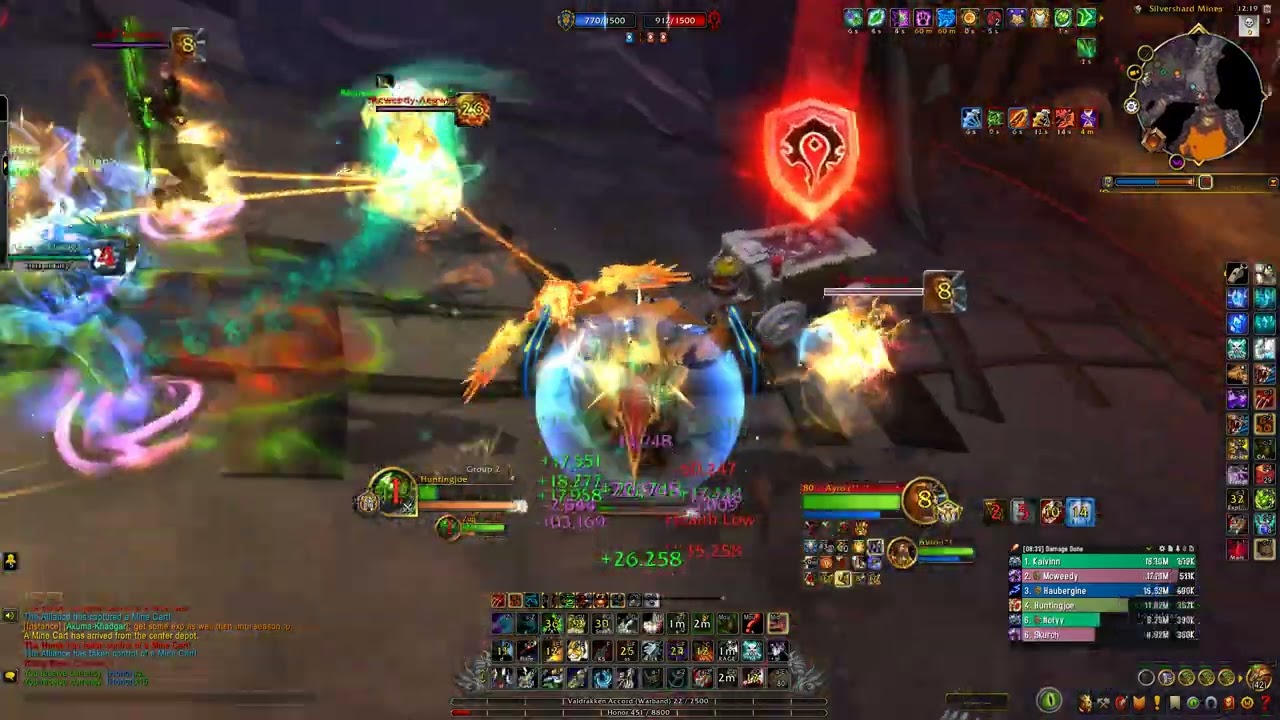 Silvershard Mines Close Game 80 MM Sentinel Hunter Battleground Blitz 553ilvl PvP The War Within WoW