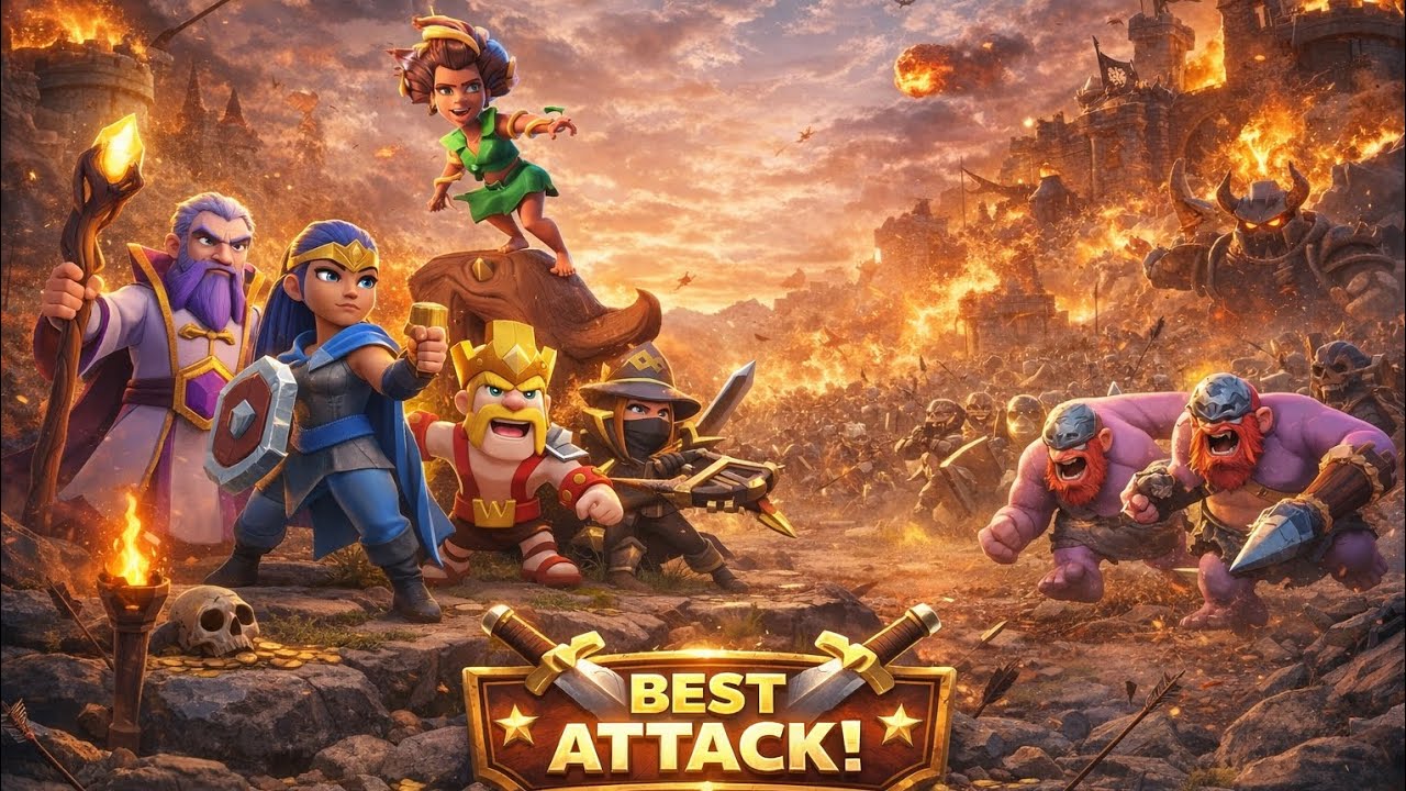 BEST ATTACK EVER 😱 | Clash of Clans 3 Star Easy ⭐⭐⭐ #th16rootriderattack #easy3star #coc 