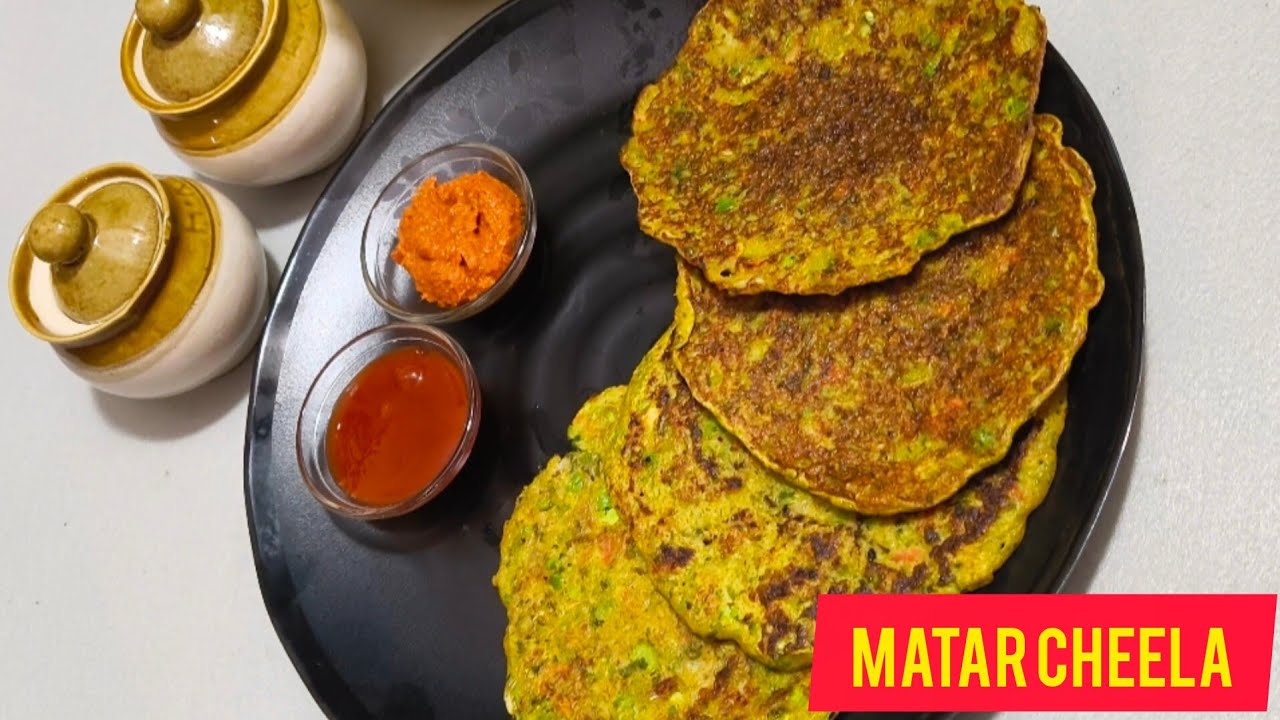 Matar Veg Cheela | High Protein Indian Healthy Breakfast🤤