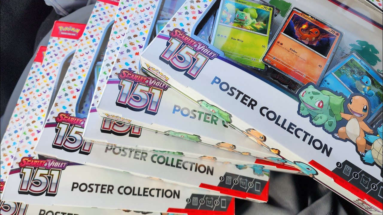 151 Poster Collection Boxes x6 - Pokemon Cards Opening