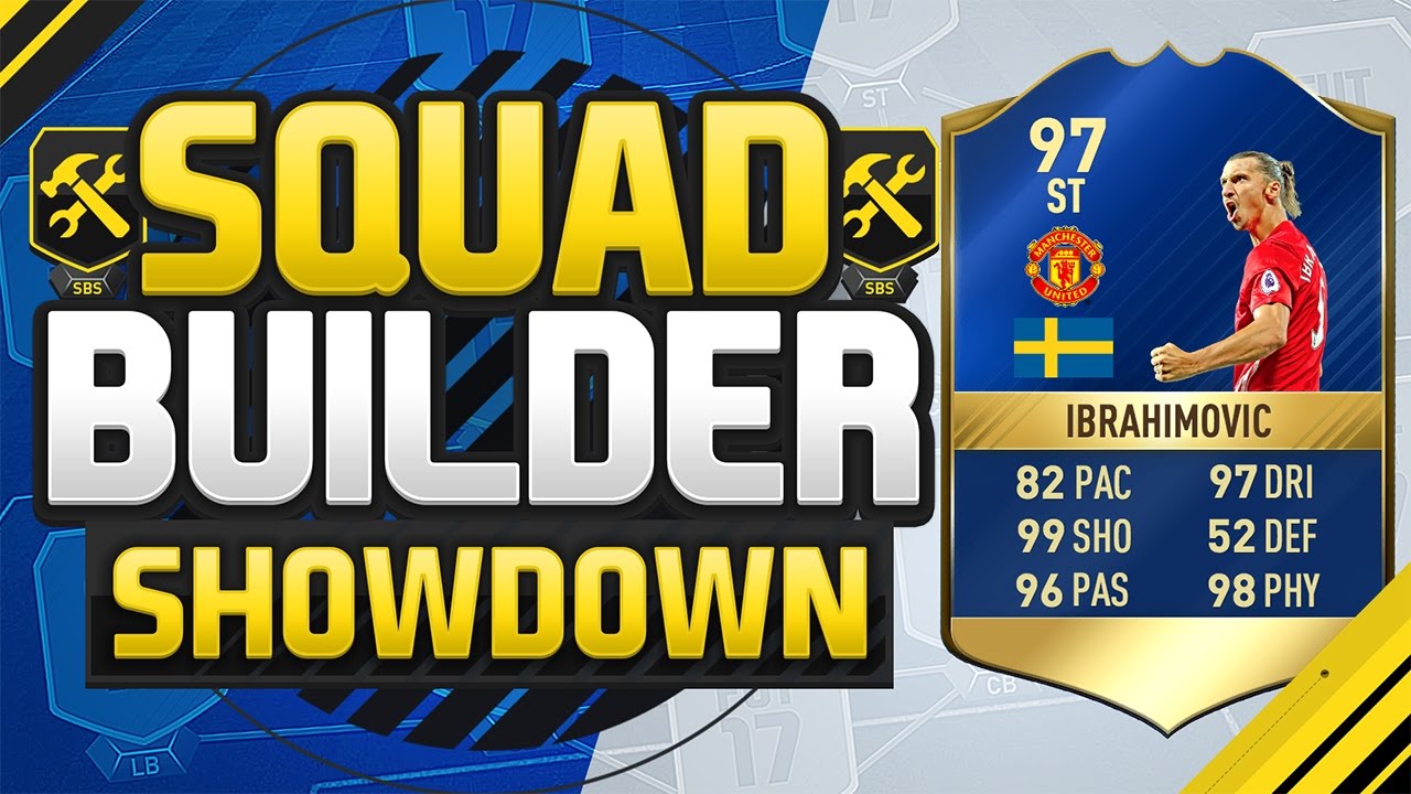 FIFA 17 SQUAD BUILDER SHOWDOWN!!! TEAM OF THE SEASON IBRAHIMOVIC!!! 97 Rated Zlatan Squad Duel