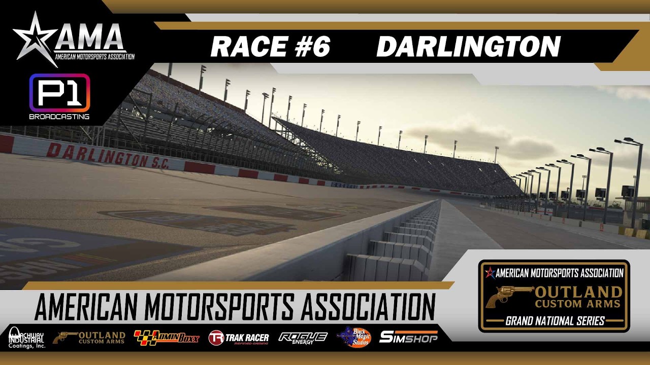 🏁AMA Outland Custom Arms Grand National Series 🏁 | Darlington | 2026R6 | iRacing NASCAR Broadcast