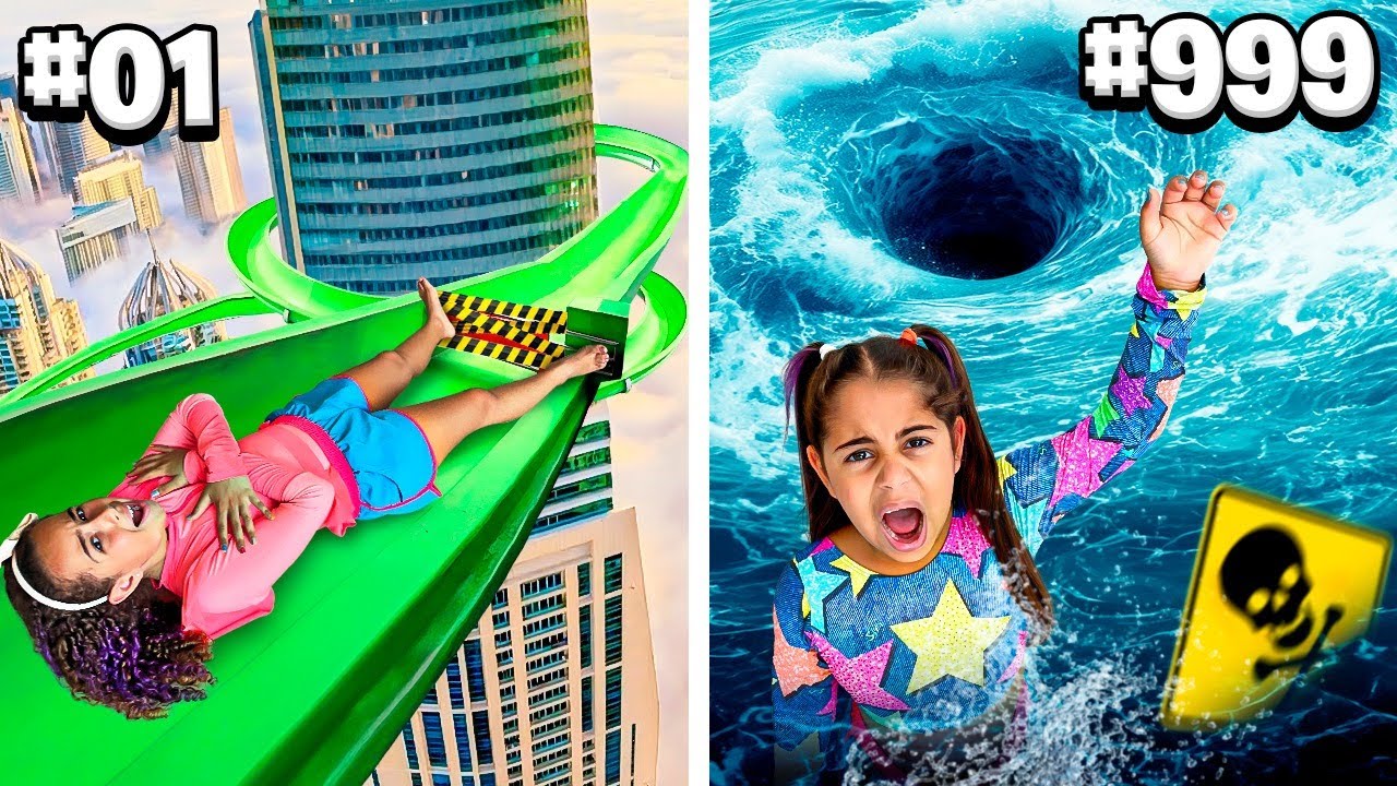 QUEBRANDO 100 REGRAS EM 24 HORAS NO MAIOR PARQUE AQUÁTICO DO MUNDO ! *fui expulsa