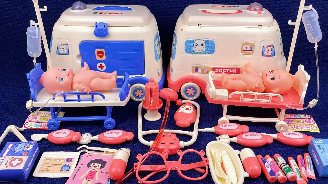 7 Minutes Satisfying with Unboxing Ambulance Play Set Review Toys | ASMR