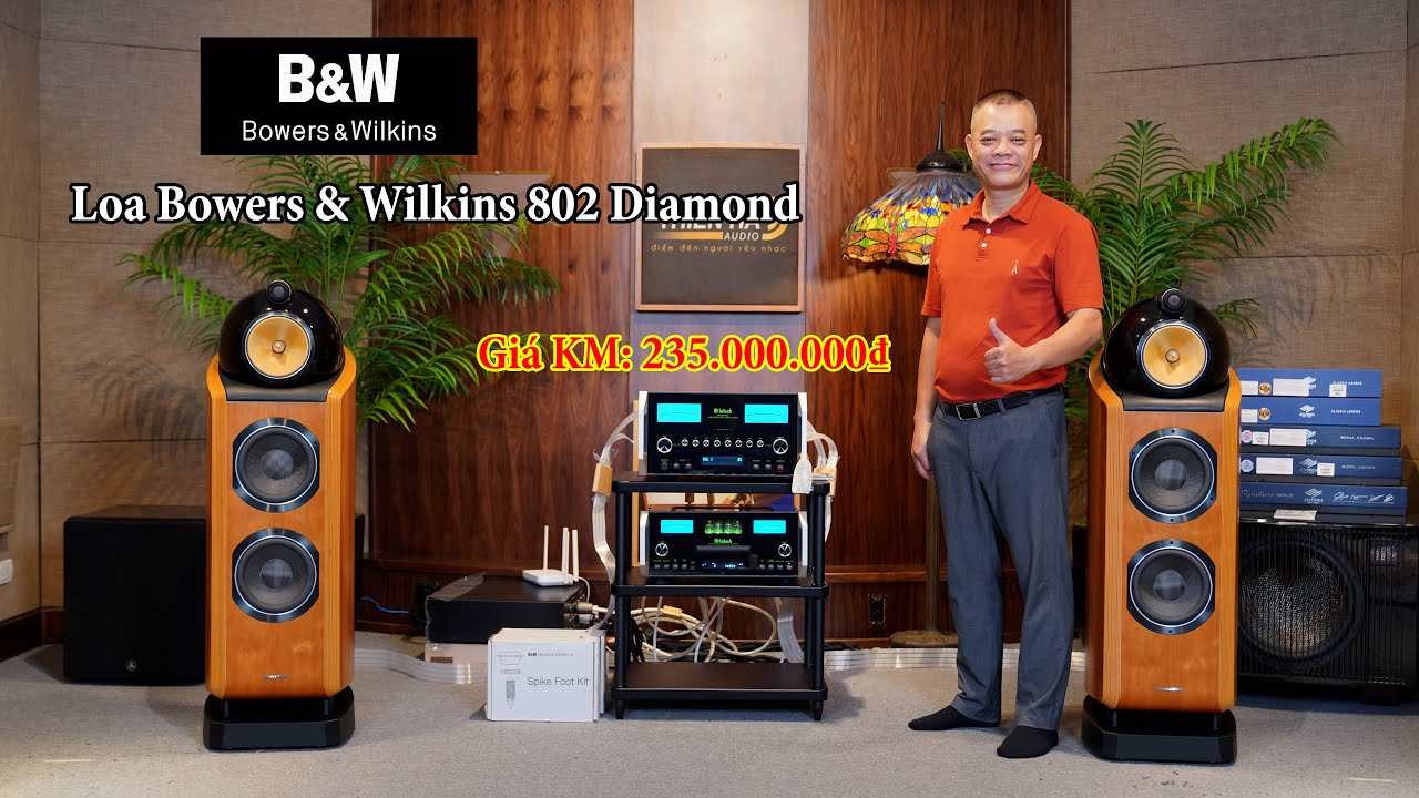 Loa Bowers & Wilkins 802 Diamond - Cặp Loa Mang Tính Biểu Tượng Thương Hiệu B&W - Giá KM Chỉ 235tr