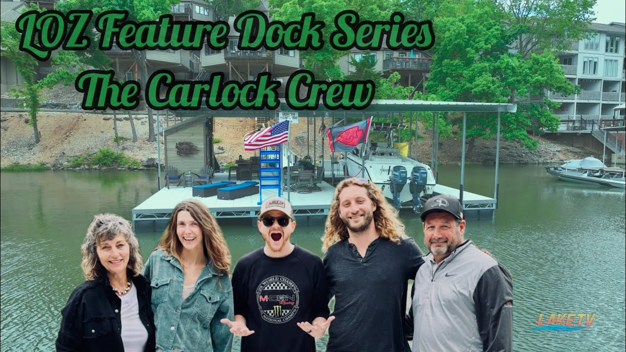 LOZ Feature Docks: The Carlock Crew’s Cozy Custom Lake of the Ozarks Dock 🍷😎 