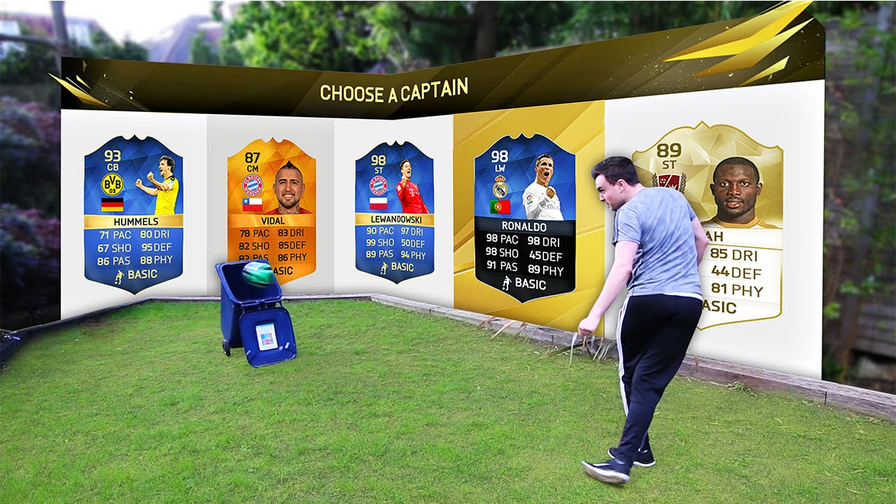 EPIC FOOTBALL CHALLENGES!!! Fifa 16 FUT Draft Showdown feat. REAL LIFE FOOTBALL
