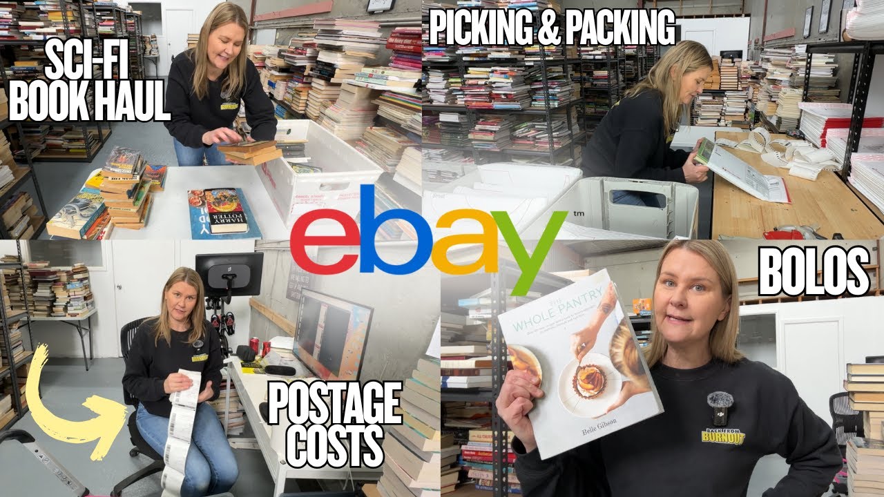 My Day as a Reseller! Picking & Packing Orders + Book Haul | Day In The Life