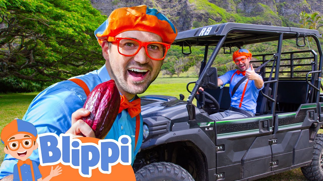 Blippi Visits Kualoa Ranch Nature Reserve in Jurassic Valley - Blippi | Educational Videos for Kids