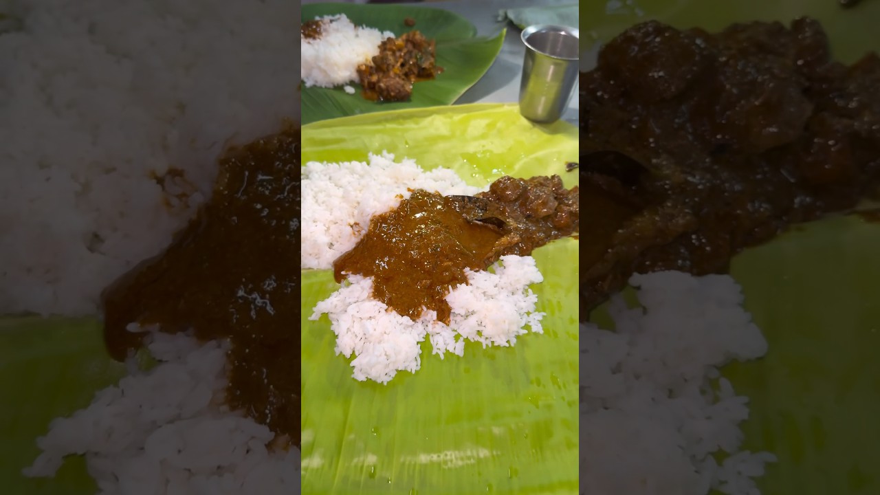 Eating Mutton kurma with Unlimited Rice in Tirupati| Redamma Mess vs Seenayya Mess|Fish fry #shorts