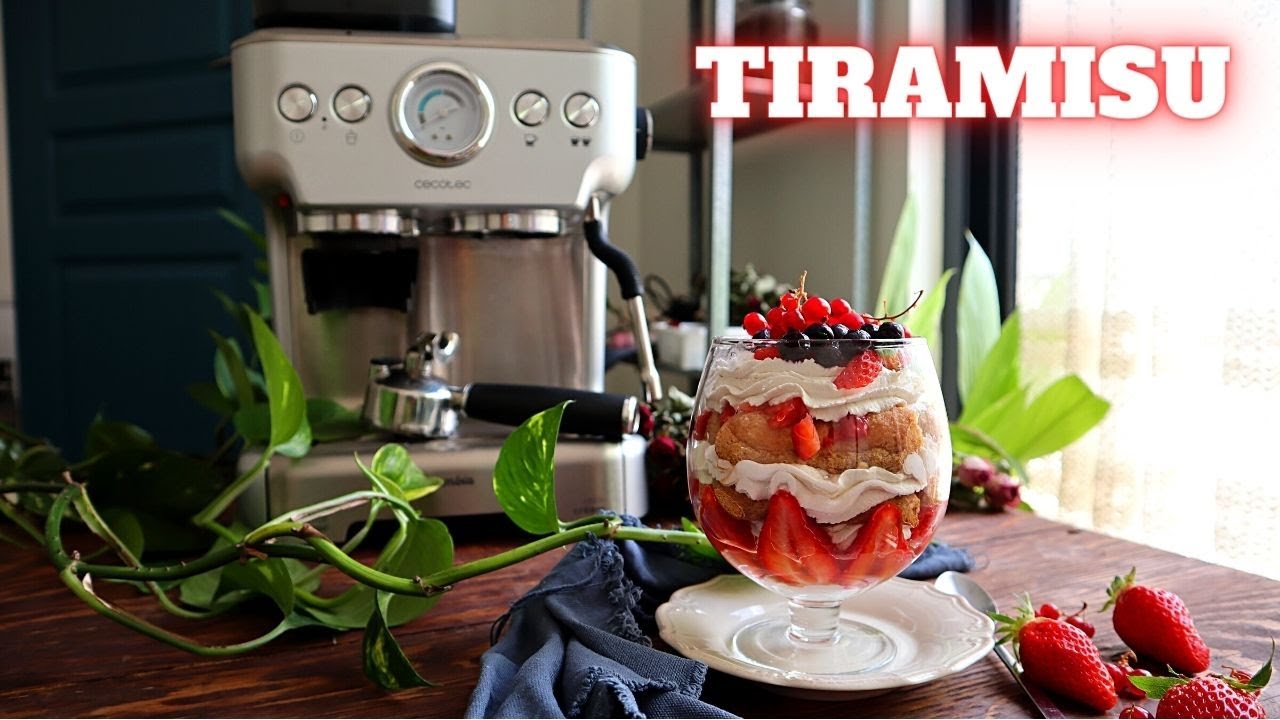 Tiramisu SANS LACTOSE au café Espresso Barista de cecotec