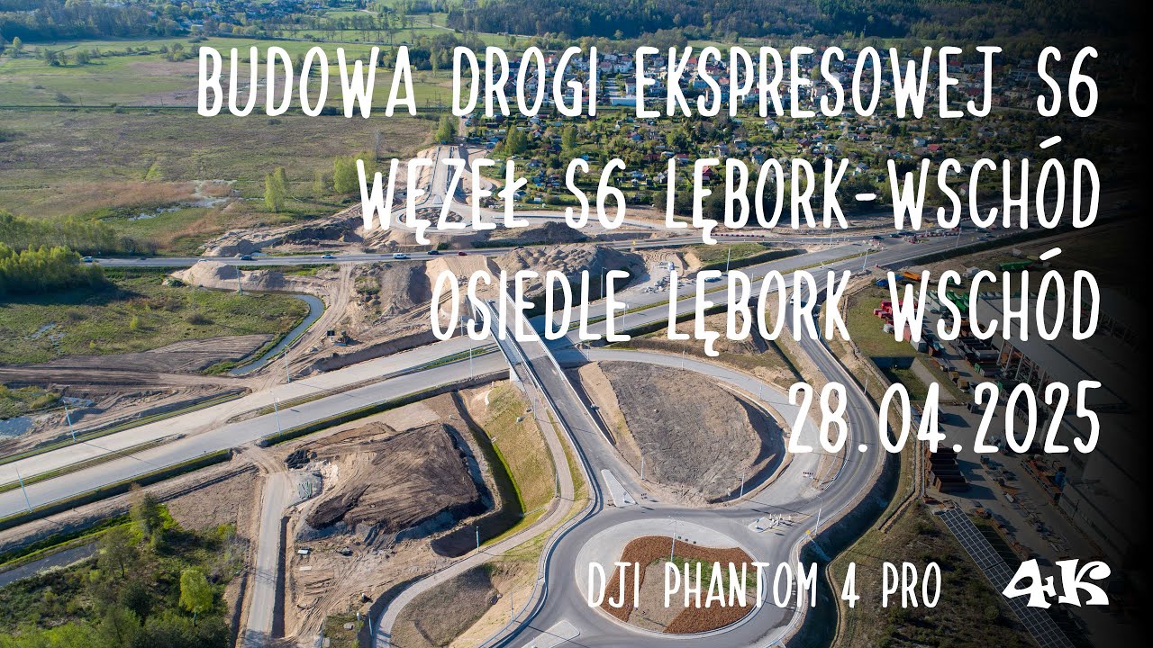 Budowa drogi expressowej S6. Węzeł Mosty - Lubowidz.