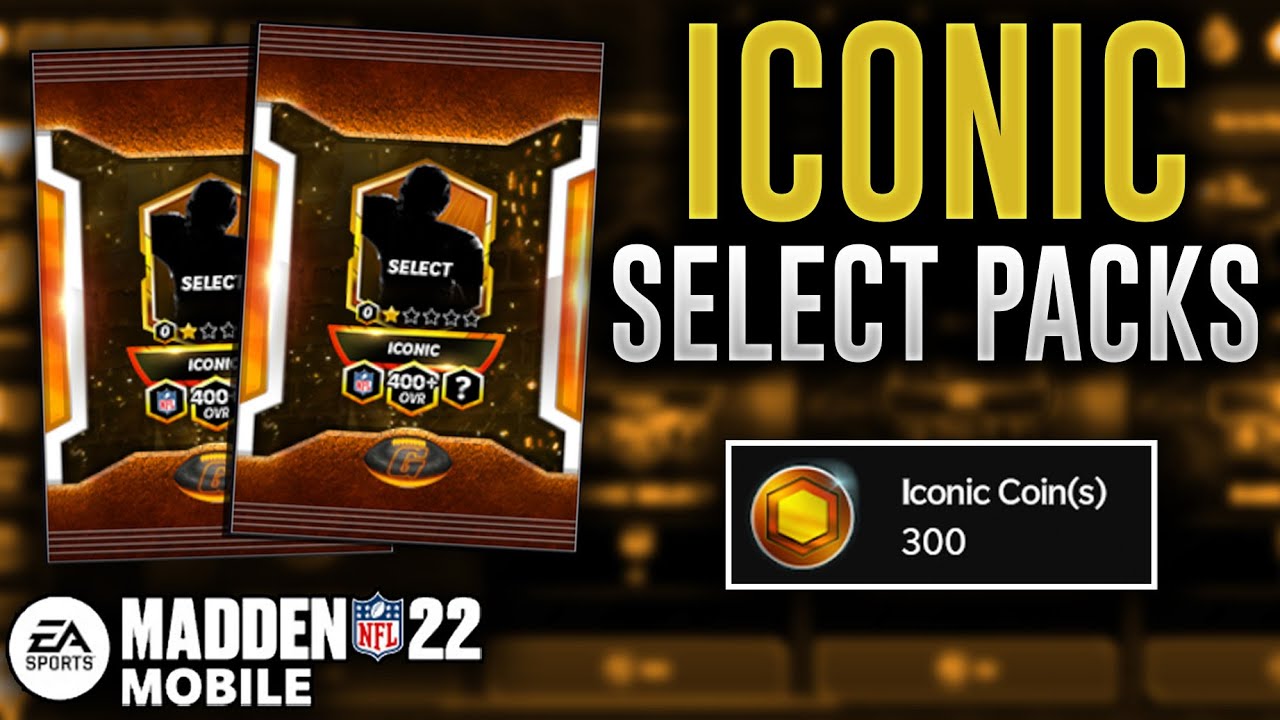 3x ICONIC SELECT PACKS! - Madden Mobile 22