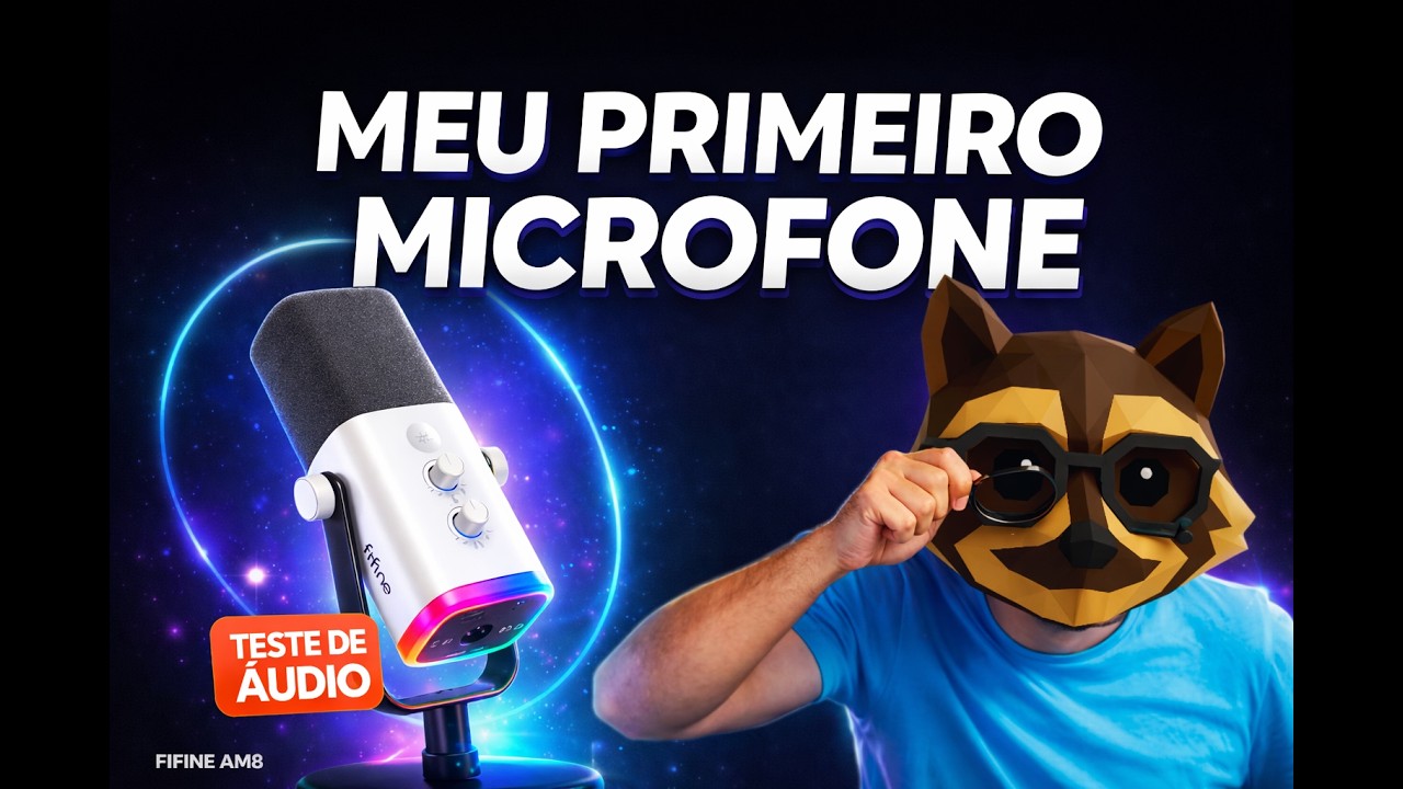 FIFINE AM8 Microfone – Unboxing e Primeiras Impr