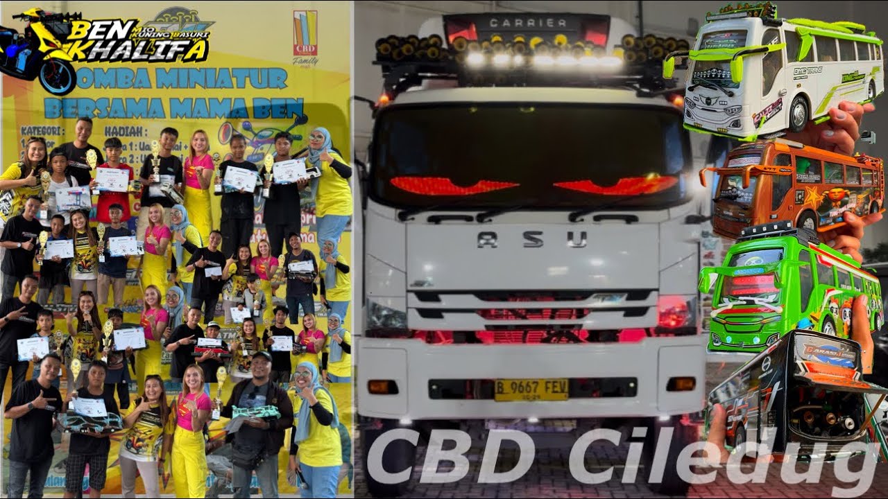 OTW LOMBA MINIATUR BUS RKC DI CBD TANGERANG BARENG KULKAS BALAP‼