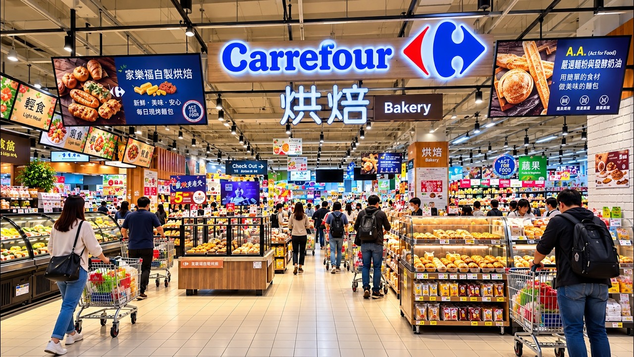 🇹🇼 Wewnątrz hipermarketu CARREFOUR TAIWAN