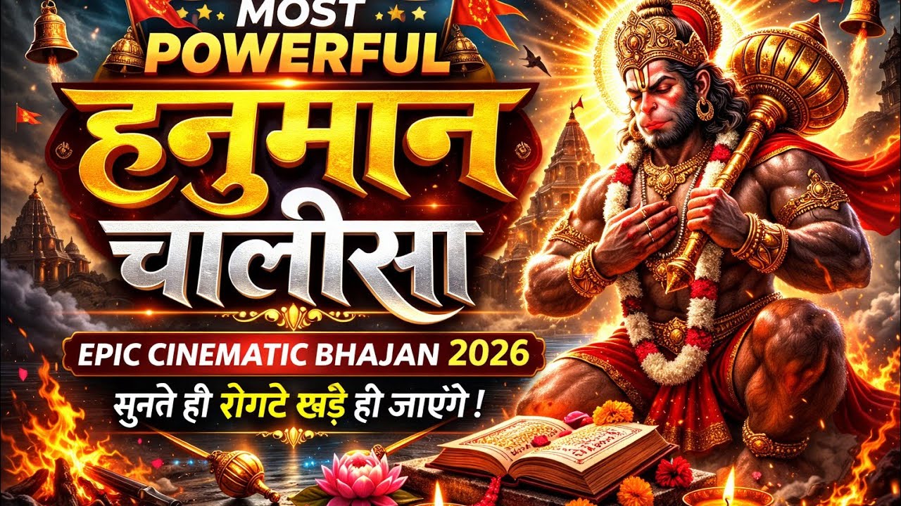 🚩 Hanuman Chalisa Fast Version | Powerful Bajrang Bali Bhajan 2026 🔥