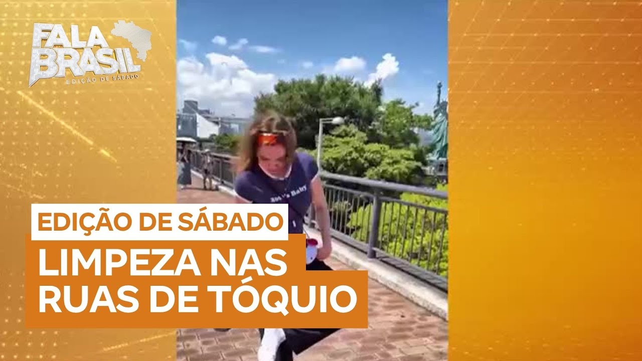Luciana Gimenez testa limpeza de Tóquio e caminha com meias brancas pela cidade