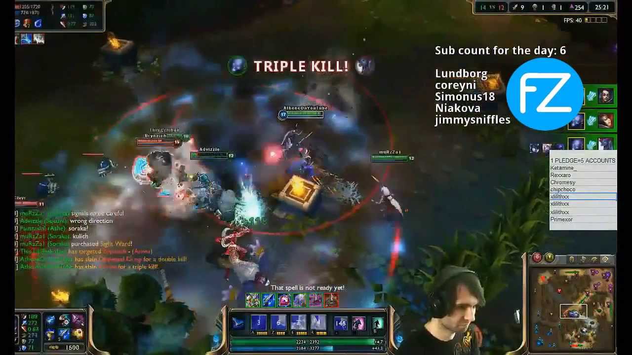 Athene best moment - Pentakill