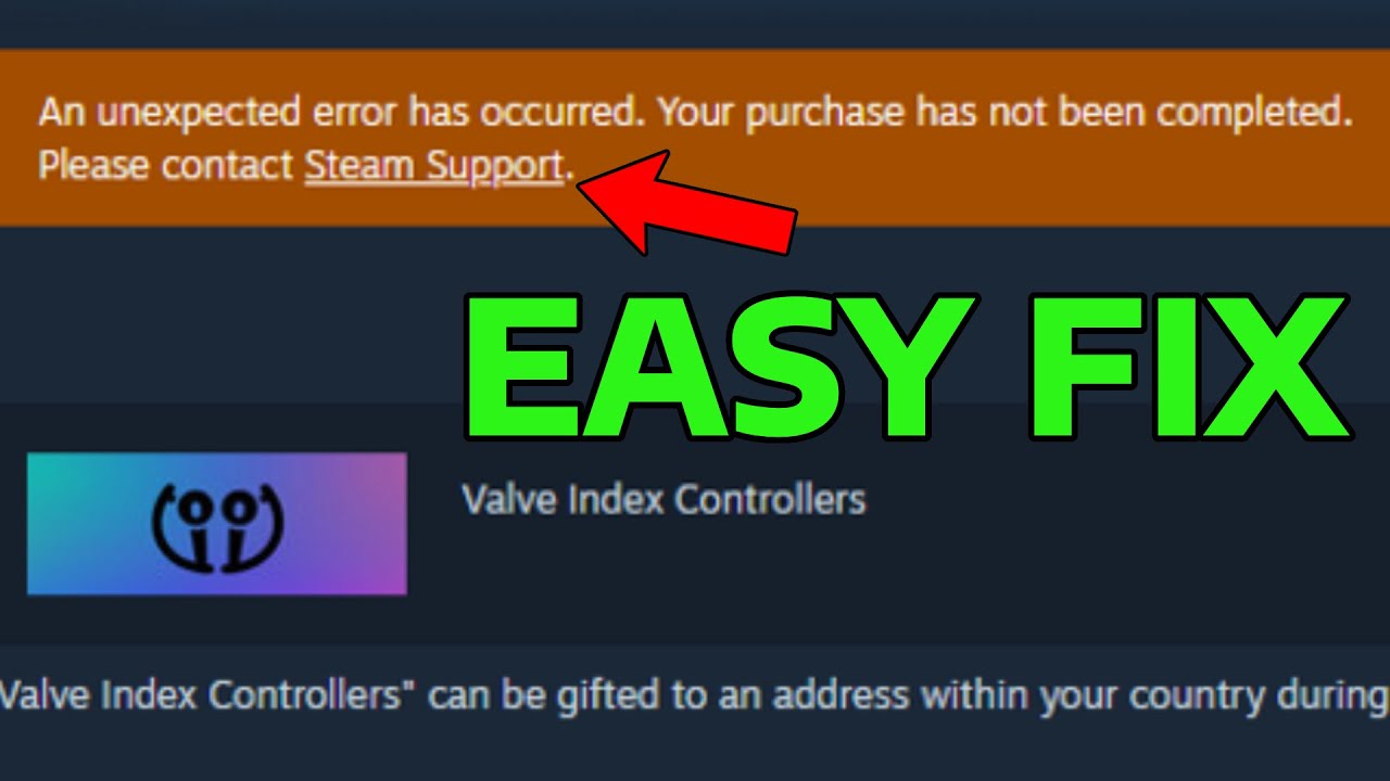 How To Fix Steam Purchase Error