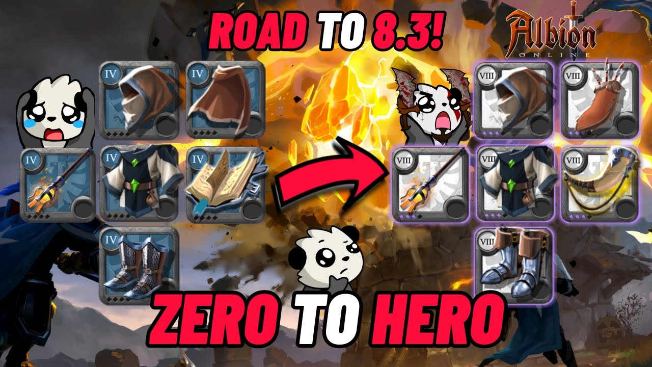 Hardcore Zero to Hero na Ognistym(Fire) - 4.0 do 8.3? Dead = Koniec challengu! - Albion Online