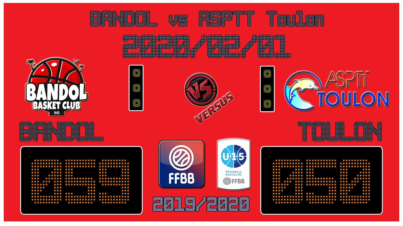 2020-02-01 - U15M - Bandol vs Asptt