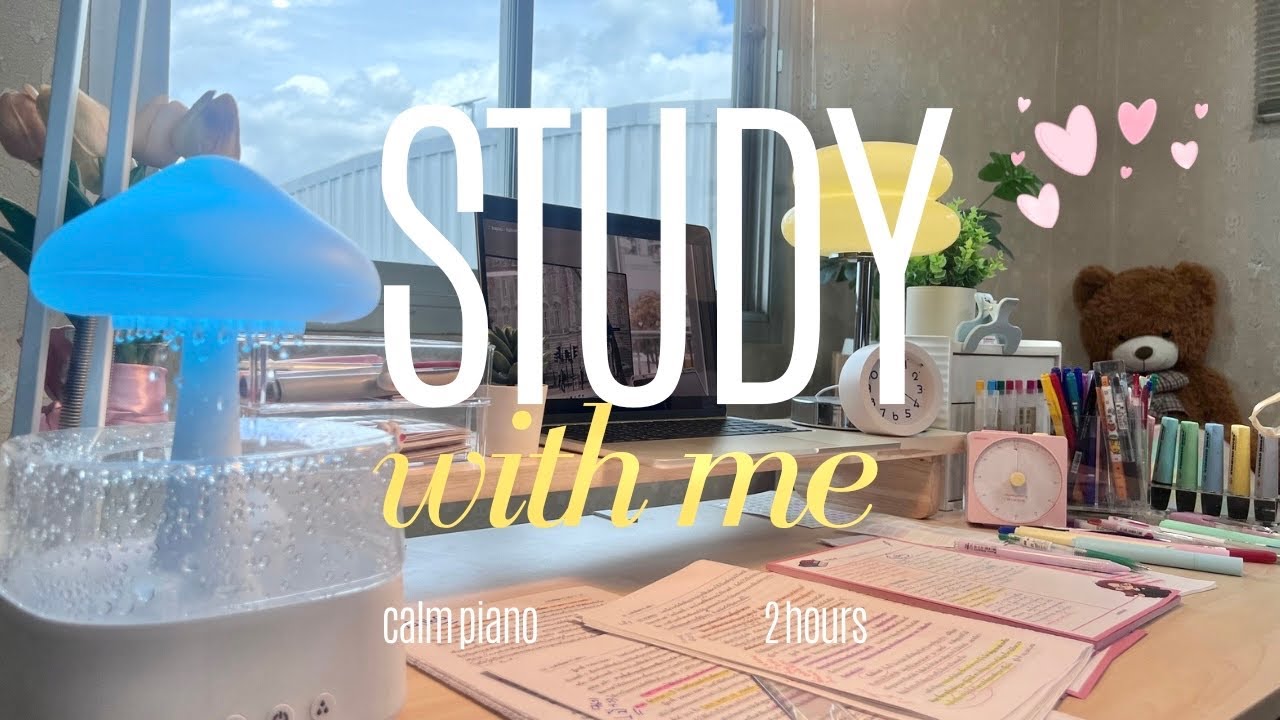 2 HOURS STUDY WITH ME POMODORO 50/10| อ่านหนังสือเป็นเพื่อนกัน 2 ชั่วโมงกับดนตรีผ่อนคลายสบายๆ