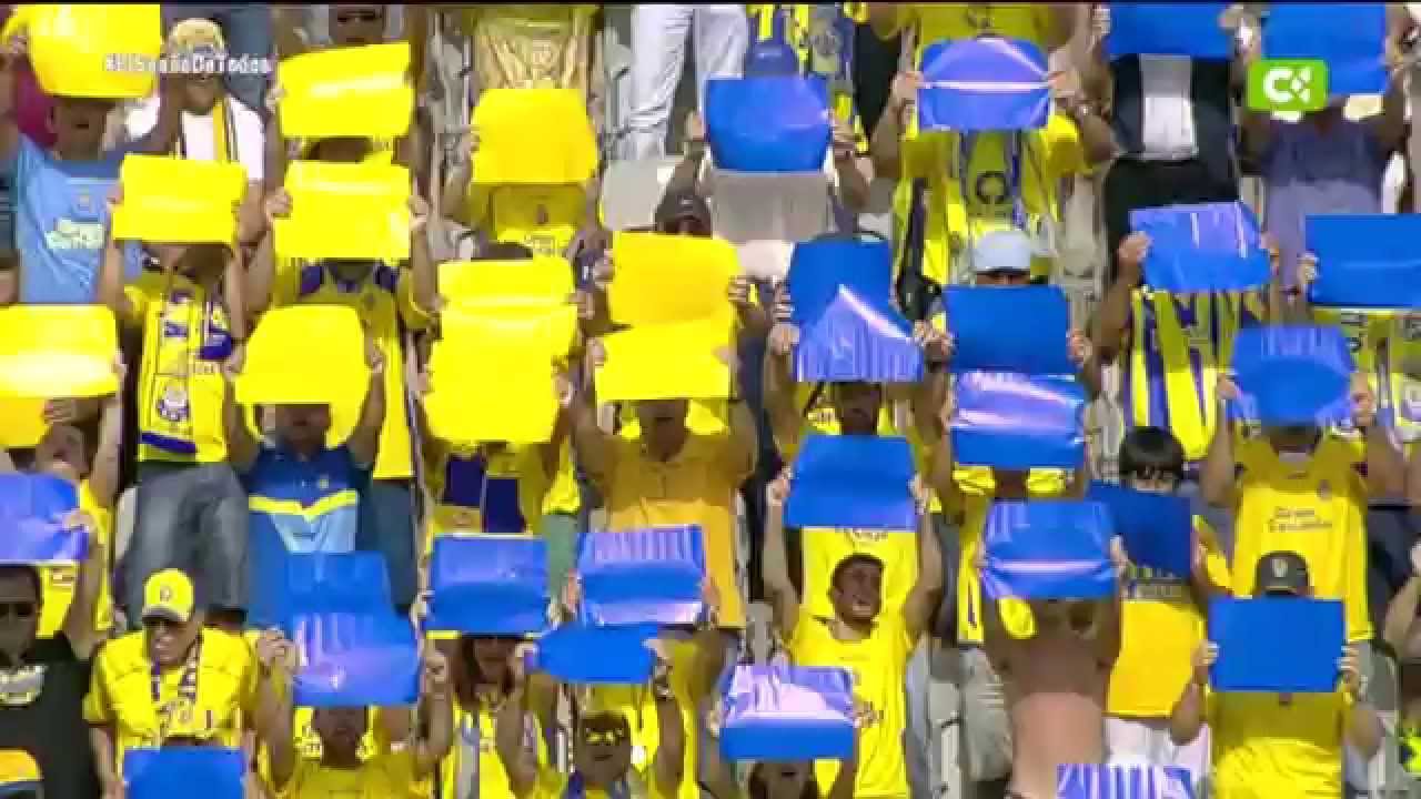 Orgullo máximo - ASCENSO de UD LAS PALMAS 2015 - Estadio de Gran Canaria en pie