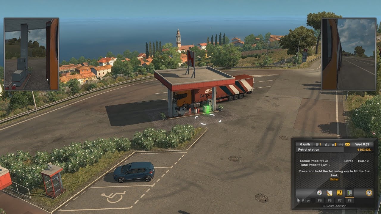 Euro Truck Simulator 2 Bella Italia DLC map , Pescara - Catania , Scania S370 .
