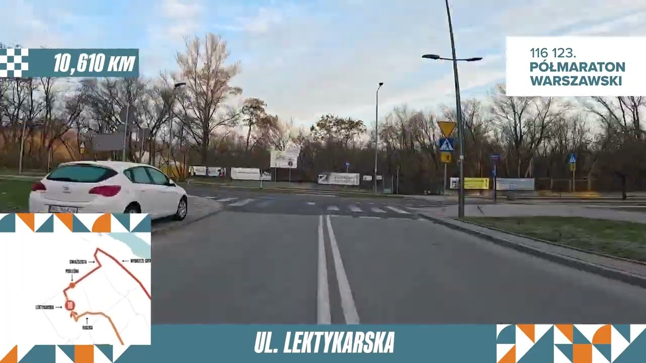 Film z trasy 116 123. Półmaratonu Warszawskiego